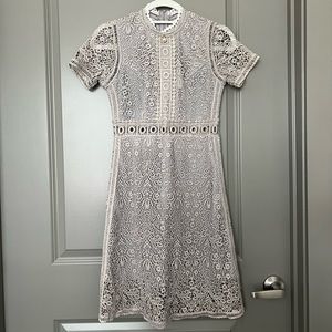 Grey lace dress